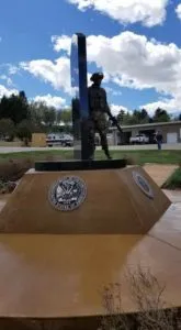 Soldier Statue Side View